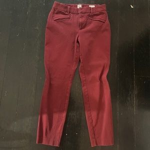 GAP dark red dress pants